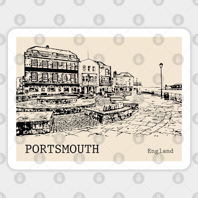 Portsmouth England Sticker by Lakeric